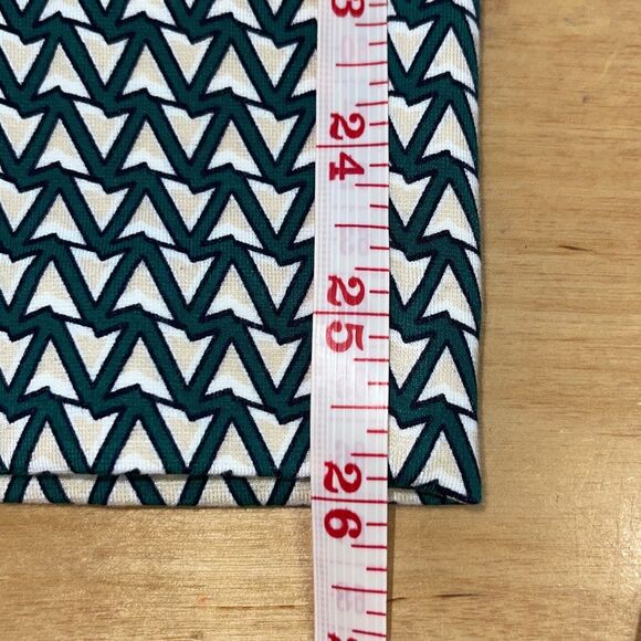 JL Jules & Leopold‎ Womens Geo Kick Flare Pull-on Pants Green White Medium NWT - Picture 10 of 10